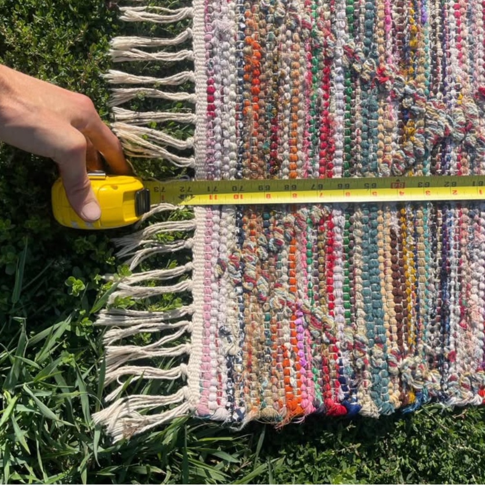Vintage Patterned Rag Rug (6’ x 4’) - Picture 4 of 4